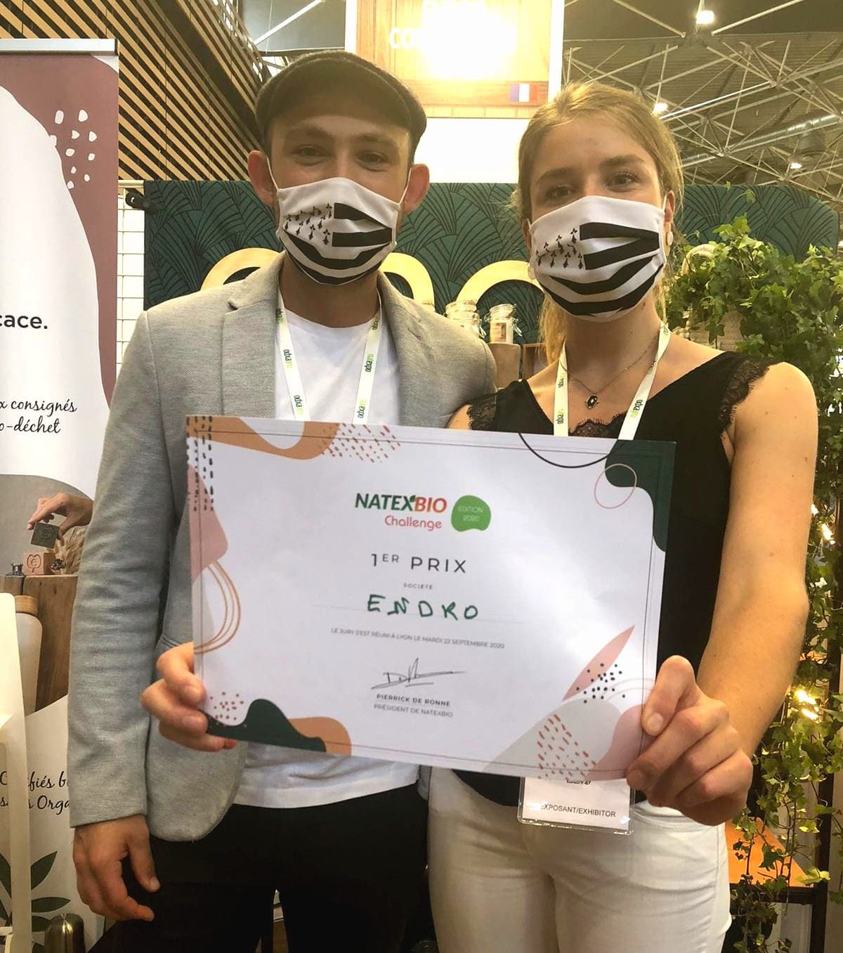 Endro remporte le 1er prix du Natexbio Challenge