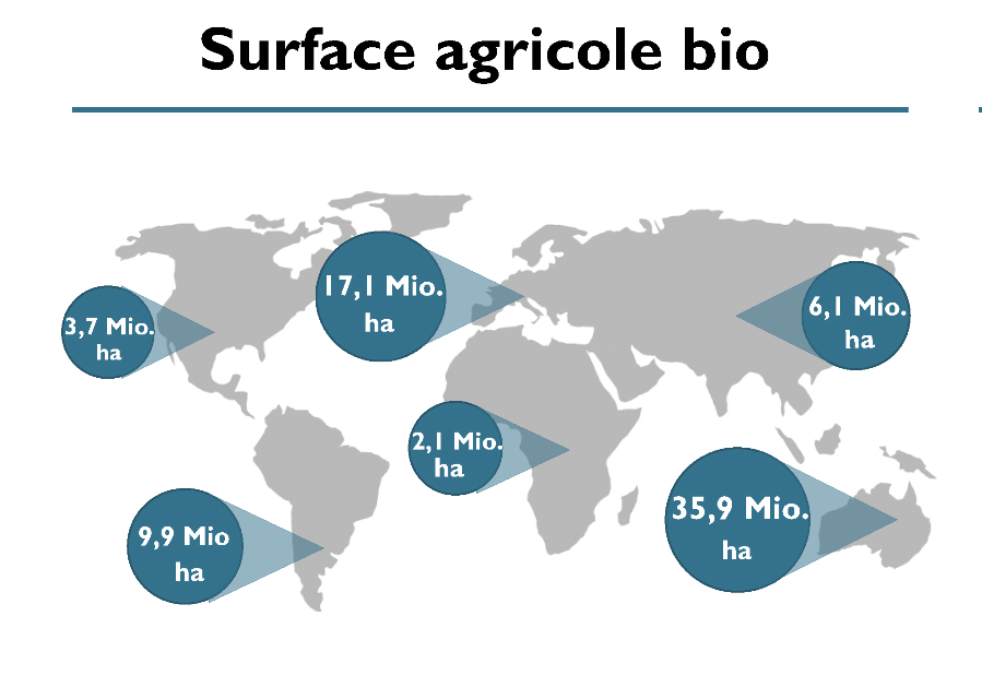 Forte croissance du marché bio mondial en 2020