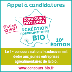 Concours National de la Création Agroalimentaire Bio : appel à candidatures